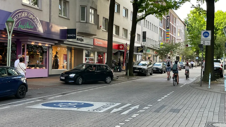 Fahrradstraße Rüttenscheider Straße